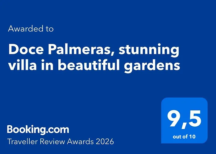 Villa Doce Palmeras, Stunning In Beautiful Gardens *
